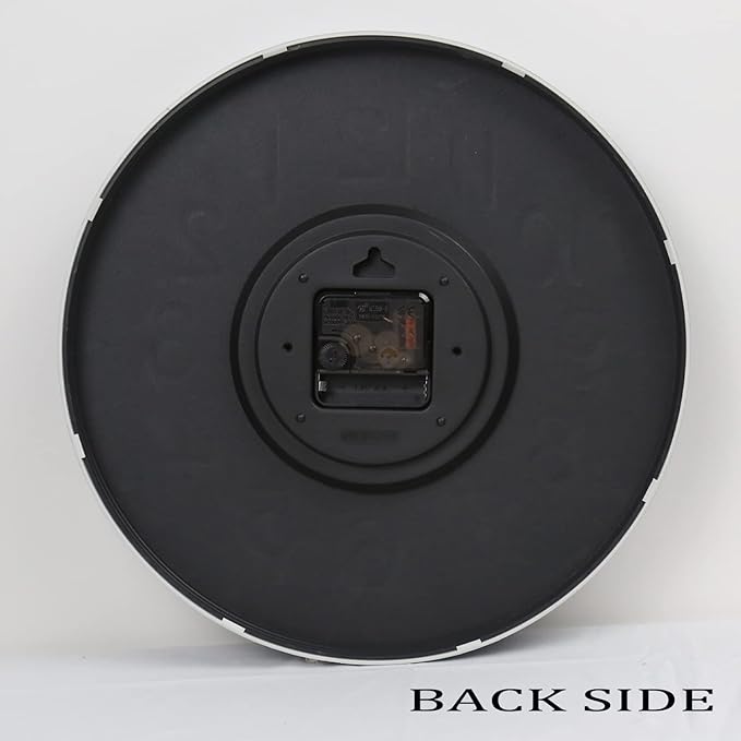 Modern Silent Wall Clock 12" β Green & White