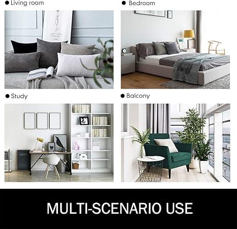 MUDILY Pack of 2 Pink Velvet Corduroy Pillow Covers – Soft Decorative Cushion Cases 18x18 Inch (45x45cm), Fluffy Square Throw Pillow Covers for Sofa, Bed, Car & Living Room Décor