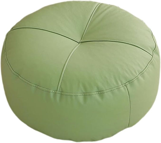 STARTIST Round Floor Cushion – Japanese Style Tatami Floor Pillow for Meditation, Yoga &amp; Home Decor | Soft PU Leather Seat Cushion for Indoor &amp; Outdoor Use (Light Green)