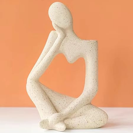 Arawat Ceramic Thinker Vase – Yellow Modern Boho Decorative Vase