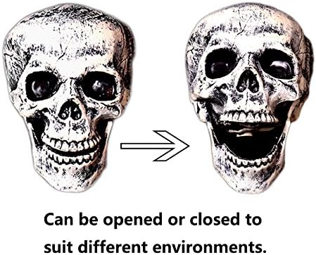 AISENO Realistic Skeleton Stakes – Creepy Halloween Lawn &amp; Garden Decorations | Skull and Hand Bone Yard Stakes for Spooky Graveyard Outdoor Display