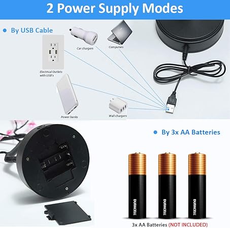 OTAVILEM Bonsai Cherry Blossom Tree Light – 36 LED Decorative Night Light for Bedroom, Living Room & Home Décor (20", Pink)