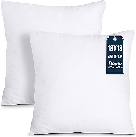Utopia Bedding Throw Pillow Inserts – 14x14 Inch (Pack of 2, White)