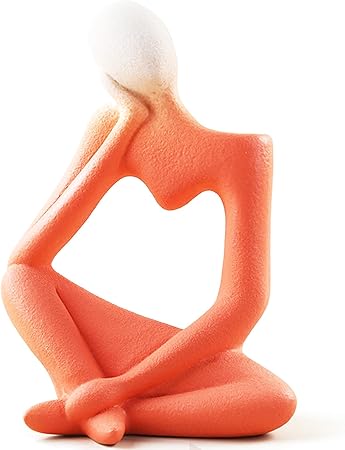 Arawat Ceramic Thinker Vase – Yellow Modern Boho Decorative Vase