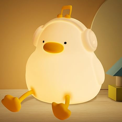 “FULLOSUN silicone duck night light with headphones kids usb australia”