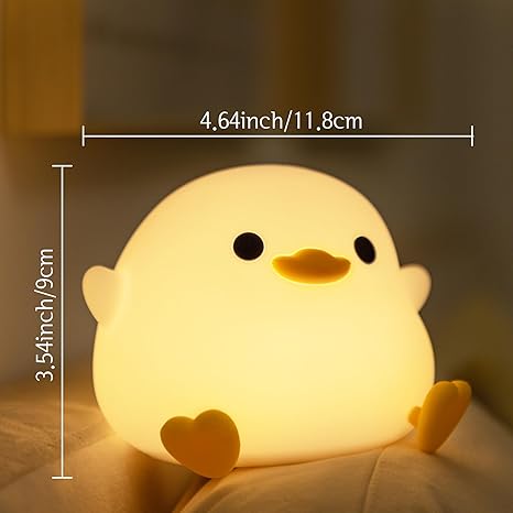YuanDian Dodo Duck Night Light – Cute USB Rechargeable Kids Lamp with Soft Glow for Bedroom &amp; Nursery (Australia)
