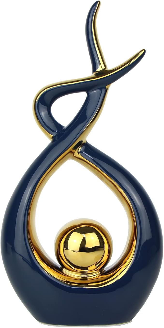 White and Silver Table Decoration for Living Room, Dining Room, and Office Centerpiece