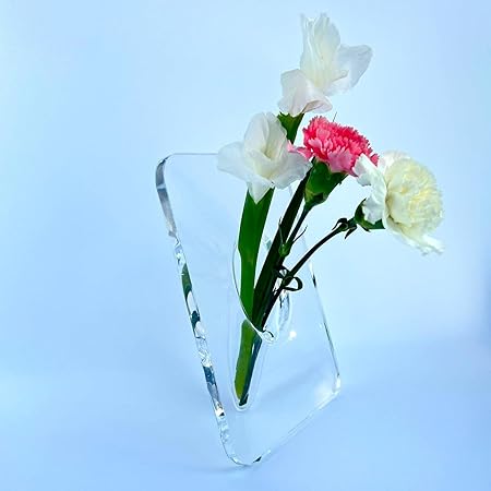 Clear Acrylic Butterfly Vase | Modern Art Deco Frame Vase | Home & Office Decoration | Perfect Housewarming Gift