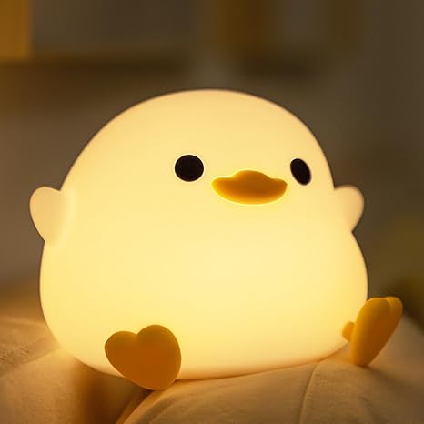 kids room duck night lamp usb rechargeable bedtime comforting