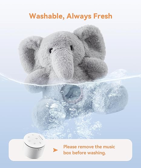 Dreamegg Baby Sleep Soother – White Noise Machine with Recording, 21 Soothing Sounds, Washable &amp; Skin-Friendly Plush, Child Lock, USB-C Rechargeable Sleep Sound Machine for Babies &amp; Travel