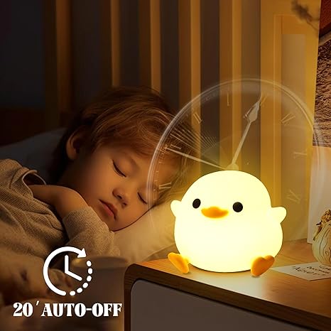 YuanDian Dodo Duck Night Light – Cute USB Rechargeable Kids Lamp with Soft Glow for Bedroom &amp; Nursery (Australia)