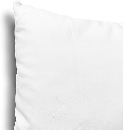 EDOW Throw Pillow Inserts 18x18 Inch – Set of 2 | Down Alternative Polyester Cushion Inserts for Couch, Sofa, Bed &amp; Decorative Covers | Machine Washable, Fluffy &amp; Supportive
