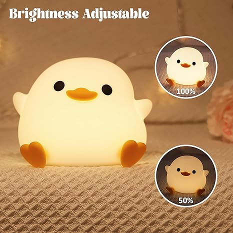 "cute duck bedside lamp soft glow nursery night light australia"