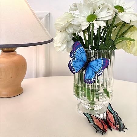 Clear Acrylic Butterfly Vase | Modern Art Deco Frame Vase | Home & Office Decoration | Perfect Housewarming Gift