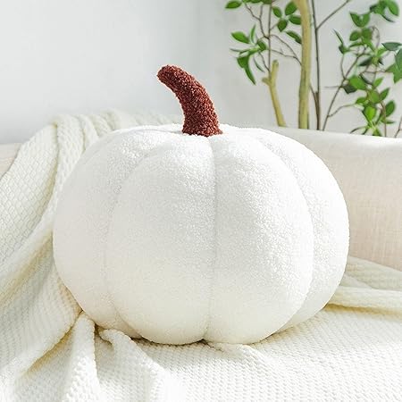 Pumpkin Pillows for Couch – Ultra-Plush 3D Fall Throw Pillow Decor for Halloween, Thanksgiving &Autumn Farmhouse Homes (M, #7)