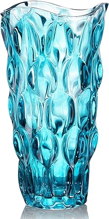 CEMABT Thickened Glass Vase 24 cm – Heavy Duty Centerpiece Vase for Flowers & Décor
