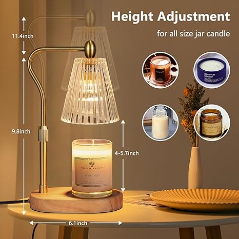 Seenlast Candle Warmer Lamp with Timer & Dimmer
