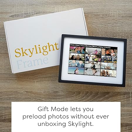 Skylight 10-Inch WiFi Digital Picture Frame – Touch Screen Smart Photo Display with Wireless Sharing &amp; Cloud Storage (Black)
