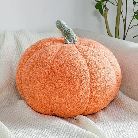 Pumpkin Pillows for Couch – Ultra-Plush 3D Fall Throw Pillow Decor for Halloween, Thanksgiving &Autumn Farmhouse Homes (M, #7)
