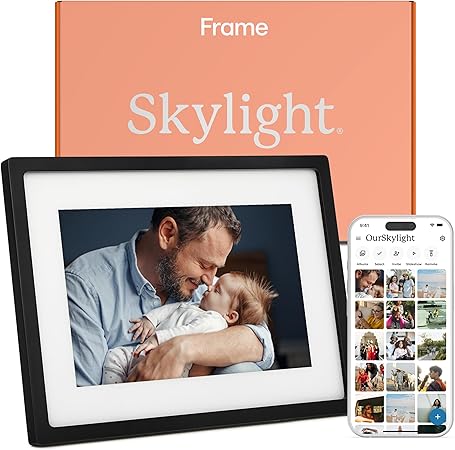 Skylight 10-Inch WiFi Digital Picture Frame – Touch Screen Smart Photo Display with Wireless Sharing &amp; Cloud Storage (Black)